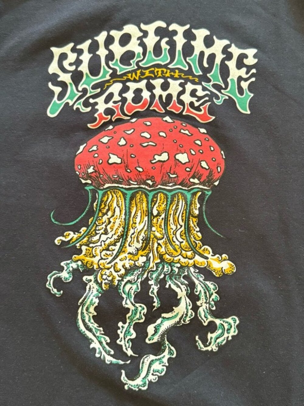 NWOT Unisex Sublime With Rome Zippered Navy Blue Tour Hoodie Size Medium